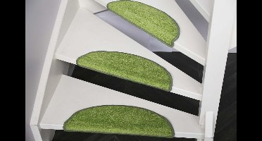 Trapmatten Twist- 15 stuks-56x16x4 cm-Groen