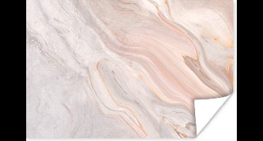 Poster Marmer - Patroon - Pastel - Abstract - Marmerlook - Luxe - 30x20 cm