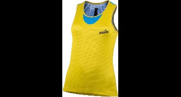 Nalini - Dames - Fietsshirt - Mouwloos - Wielrenshirt - Geel - Blauw - TANK TOP LADY - S