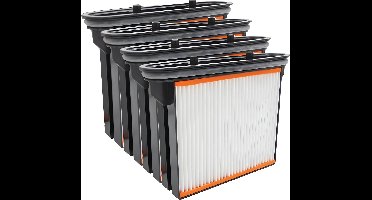 4x filter geschikt voor Starmix FBV25 FBV35 / Bosch GAS 25, Hitachi, Metabo