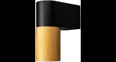 Konstsmide - Wandspot down temi 7W goud en zwart