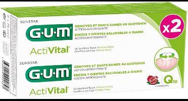 GUM Activital Q10 Tandpasta Set van 2 x 75 ml