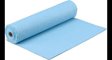 Vaessen Creative Vilt op Rol - Lichtblauw - 1 mm - 45 cm x 5 m