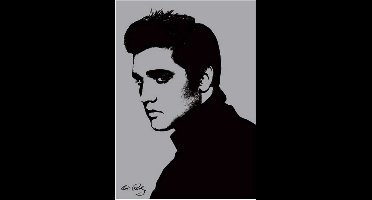 Kunstdruk Elvis Presley - Metallic 60x80cm