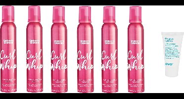 6 x Umberto Giannini - Curl Whip Activating Mousse + WILLEKEURIG Travel Size