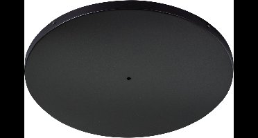 ETH Plafondkap / plafondplaat 80CM rond met kruis beugel kleur mat zwart