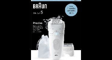 Braun Silk·épil 5 - Epilator met Ladyshave opzetstuk - type 5-041 - Wit/Grijs