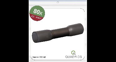 Quadrios 22C468 Stootverbinder Met krimpkous 2.5 mm² 4 mm² Volledig geïsoleerd Zwart 1 set(s)