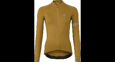 AGU Solid Fietsshirt Lange Mouwen Performance Dames - Bruin - XXL