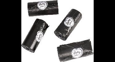 Duvoplus - Hondenpoepzakje - Hond - Poepzakjes Classic 16x20st Zwart - 16st