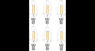 6 stuks | Ledmaxx LED kaarslamp 4W 440lm 2700K helder Dimbaar | E14 | Extra Warm Wit | 4 watt | 15.000 Branduren