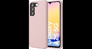 Hoesje geschikt voor Samsung Galaxy A25 / A24 - Mat Back Case Roze