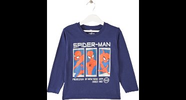 Marvel Spiderman Shirt - Lange Mouw - Maat 104/110