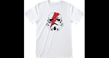 Uniseks T-Shirt met Korte Mouwen Star Wars Ziggy Stormtrooper Wit - S
