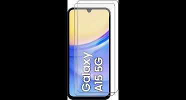 Screenprotector geschikt voor Samsung Galaxy A15 - 2x Glas Screen Protector