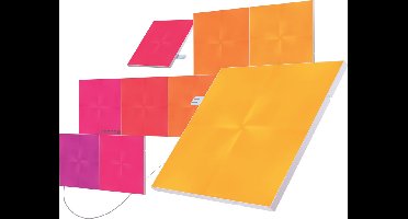 Nanoleaf Canvas Starterkit - Slimme Verlichting - 9 Vierkante LED Panelen - Siri, Google, Alexa Compatibel