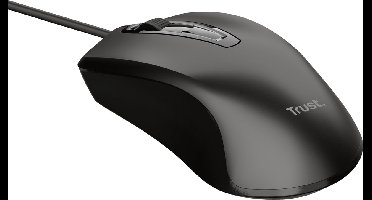 Trust Optische Muis - Bedraad - 1200 DPI - Zwart