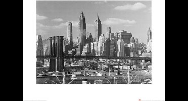 Kunstdruk Time Life - Lower Manhattan Skyline 1948 40x50cm