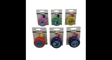 Falkx Kinderfietsbel - Staal - Prints - Diameter 54mm - Assorti Kleur