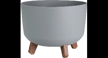 ProGarden-bloempot op poten-binnen en buiten-grijs-29x29x17 cm-kunststof