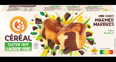 Céréal Mini Cakes Marmer Glutenvrij en Lactosevrij - 3 x 200 gr - Voordeelverpakking
