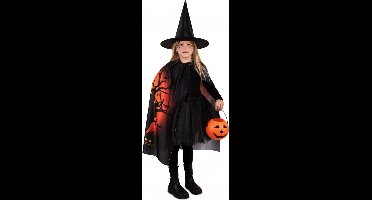 Halloween cape spooky met hoed kinderen