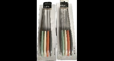 2 sets van 4 stuks - Steakmessen - Broodmesjes - Excellent Houseware - RVS