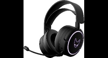 Draadloze Gaming Headset - PC PS4 PS5 XBox Switch -Batterijduur 20 uur - Ingebouwde Microfoon - Zwart