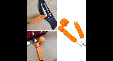 *** 3-in-1 Gitaar Tool Gitaar gereedschap - Gitaarsnaar tang - Gitaartang - Snaren knippen - Gitaar stemmer - Gitaar onderhouden - Muziekinstrument - Guitar String Winder - String Cutter -