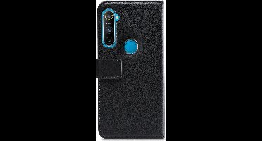 Mobilize Telefoonhoesje geschikt voor Realme C3 Hoesje | Mobilize Classic Gelly Wallet Bookcase Portemonnee | Pasjeshouder voor 2 Pasjes | Telefoonhoesje voor Pinpas / OV Kaart / Rijbewijs - Zwart