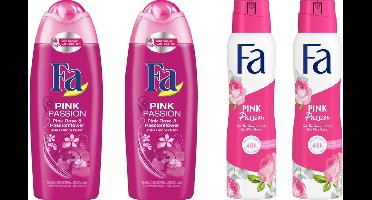 Fa Pink Passion - Pakket - 2 Douchegel + 2 Deo Spray