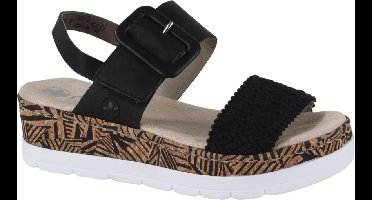 Rieker V3950-00 dames sandalen sportief maat 38 zwart