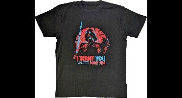 Disney Star Wars - Vader I Want You Heren T-shirt - M - Zwart