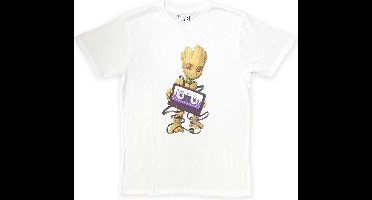Marvel Guardians Of The Galaxy - Cosmic Tape Heren T-shirt - L - Wit