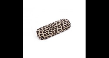 Brillenkoker - Benson - Hard Case - Panterprint Beige - Kunsstof - Kliksluiting