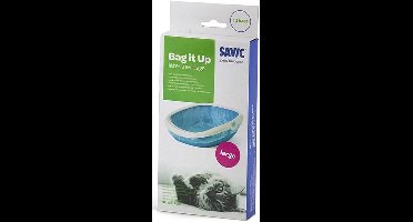 Savic kattenbakzakken - 12 large bags - 30% gerecycleerd plastic - max 50 x 36 cm - verlengd de gebruiksduur van uw kattenbak - makkelijk, proper en hygienisch in gebruik