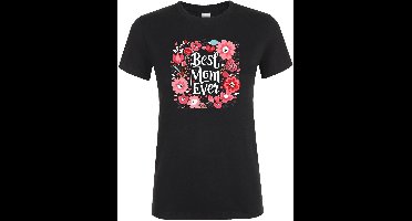 Best Mom Ever T-shirt - Dames T-shirt - Cadeau - Mama - Beste Moeder Ter Wereld - Jarig - Verjaardagscadeau - Moederdag - Moederdag Cadeau - Mom - Moeder Cadeau - verjaardag - Maat S