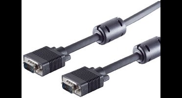 S-VGA-Monitorkabel 2x15pol HDD-St 75Ohm Ferrit 20m