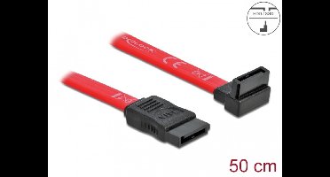 Delock - Kabel SATA 50cm rot ob-ge