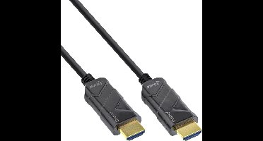 InLine® HDMI AOC kabel, Ultra High Speed HDMI kabel, 8K4K, zwart, 15m