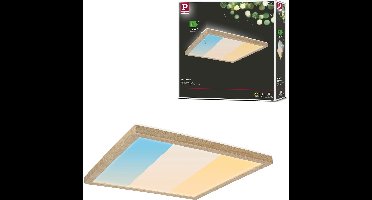 LED-paneel Atria Shine White Select IP44 hoekig 298x298mm 15,7W 2100lm 3000 - 6500K Houtlook