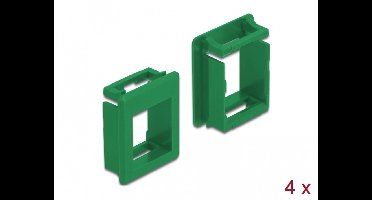 Delock Keystone Holder for cases 4 pieces green