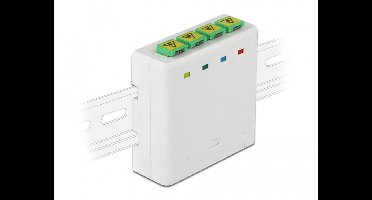 Optische vezelverbindingsvak voor DIN Rail 4 x SC Simplex of LC Duplex