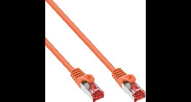 InLine® Patchkabel, S-STP/PiMF, Cat. 6, oranje, 0.3m