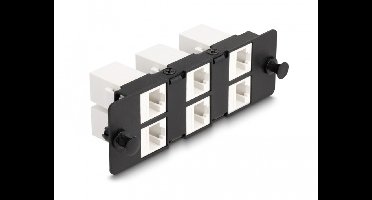 Keystone Adapter Panel 6 Port Black