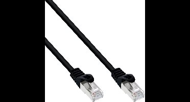 InLine® Patchkabel, F/UTP, Cat.5e, zwart, 10m