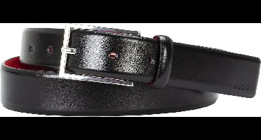 HUGO leren heren riem - zwart