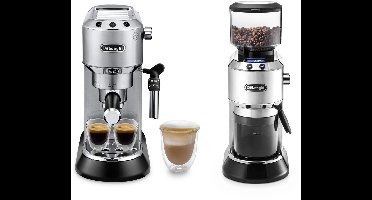 De'Longhi - Barista Pack - Dedica Style EC685.M en Koffiemolen KG521 - Inclusief melkkan, tamper en uitklopbak
