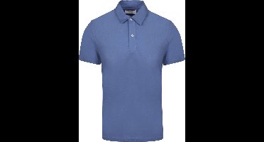 King Essentials The James Poloshirt Royal Blauw - Maat S - Heren - Polo shirt Heren met Korte mouw