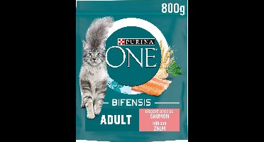 Purina ONE Adult Zalm - Volkoren Granen 8x 800 gr